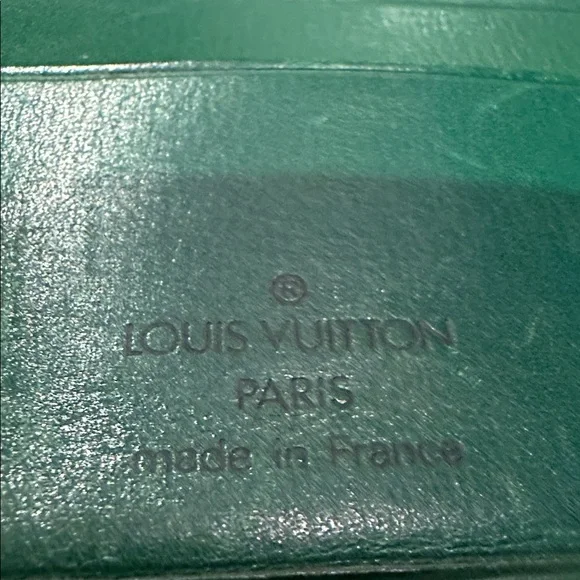 1992 rare LOUIS VUITTON Green Epi Leather wallet - MI0942 - Picture 11 of 12